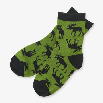 Forest Moose Kids Crew Socks